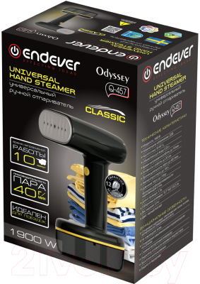 Отпариватель Endever Odyssey Q-457 (черный/желтый)