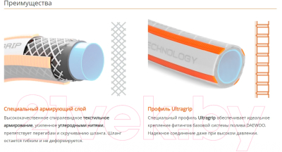 Шланг поливочный Daewoo Power UltraGrip DWH / 5115