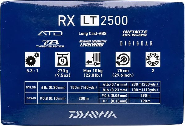 Катушка безынерционная Daiwa 20 RX LT 2500