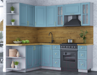 Готовая кухня Интерлиния Мила Шато 1.7x2.2 левая