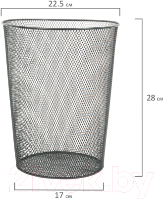 Корзина для бумаг Brauberg Germanium / 231958