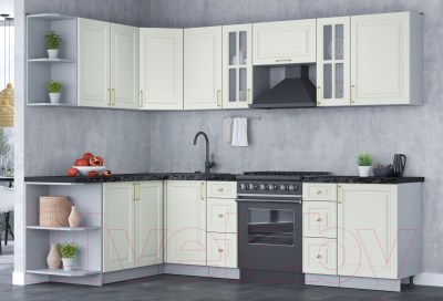 Готовая кухня Интерлиния Мила Шато 1.7x2.7 левая