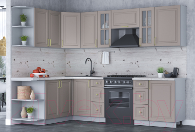 Готовая кухня Интерлиния Мила Шато 1.7x2.7 левая