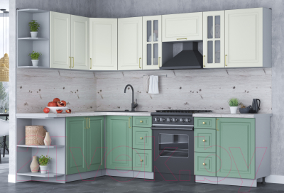 Готовая кухня Интерлиния Мила Шато 1.7x2.7 левая