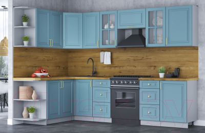 Готовая кухня Интерлиния Мила Шато 1.7x2.9 левая