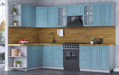 Готовая кухня Интерлиния Мила Шато 1.7x3.0 левая