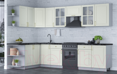 Готовая кухня Интерлиния Мила Шато 1.7x3.1 левая