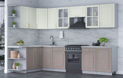 Готовая кухня Интерлиния Мила Шато 1.7x3.1 левая