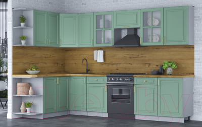 Готовая кухня Интерлиния Мила Шато 1.7x3.1 левая