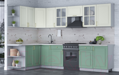 Готовая кухня Интерлиния Мила Шато 1.7x3.1 левая