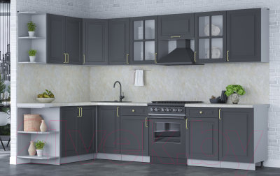 Готовая кухня Интерлиния Мила Шато 1.7x3.1 левая