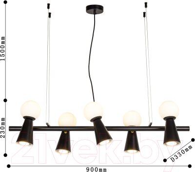 Потолочный светильник FAVOURITE Gnomes 4095-5P