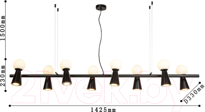 Потолочный светильник FAVOURITE Gnomes 4095-8P