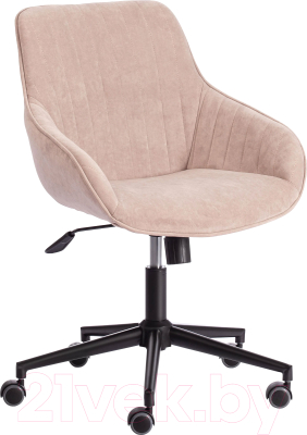 Кресло офисное Tetchair Dublin велюр Clermon (бежевый 40) - фото