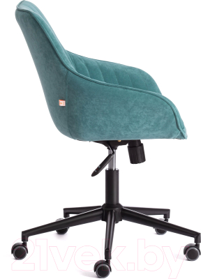 Кресло офисное Tetchair Dublin велюр Clermon (бирюзовый 140)