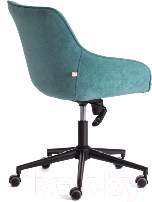 Кресло офисное Tetchair Dublin велюр Clermon (бирюзовый 140)