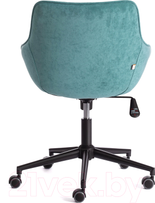 Кресло офисное Tetchair Dublin велюр Clermon (бирюзовый 140)