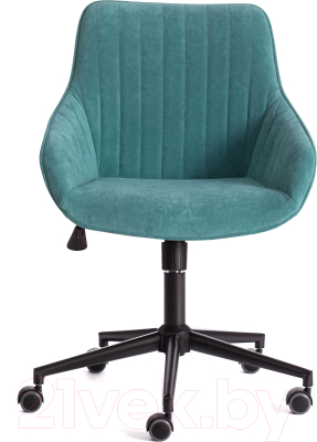 Кресло офисное Tetchair Dublin велюр Clermon (бирюзовый 140)