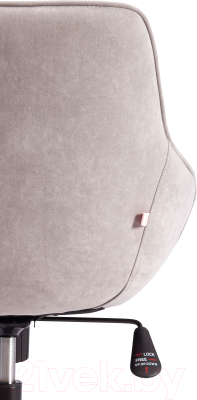 Кресло офисное Tetchair Dublin велюр Clermon (светло-серый 60)