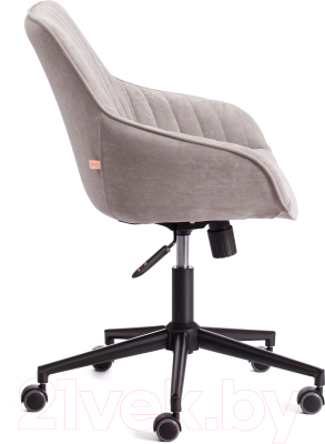 Кресло офисное Tetchair Dublin велюр Clermon (светло-серый 60)
