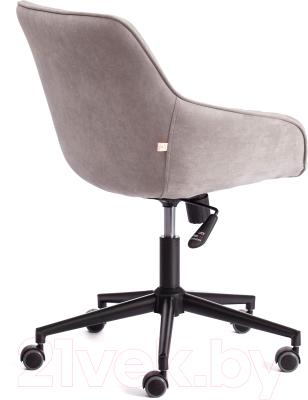 Кресло офисное Tetchair Dublin велюр Clermon (светло-серый 60)