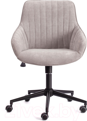 Кресло офисное Tetchair Dublin велюр Clermon (светло-серый 60)