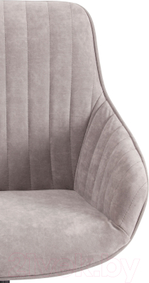 Кресло офисное Tetchair Dublin велюр Clermon (светло-серый 60)