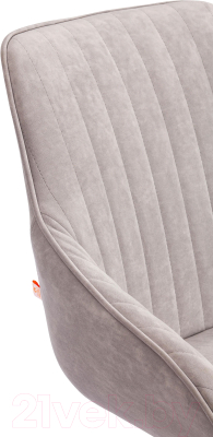 Кресло офисное Tetchair Dublin велюр Clermon (светло-серый 60)