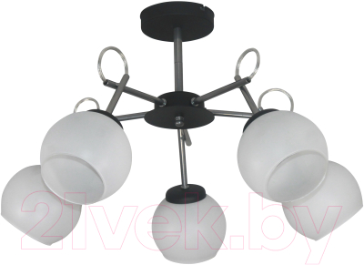 Люстра Элетех Блюз 151 НПБ 01-5x60-163 Е27 / 1005405225 (черный хром) - фото