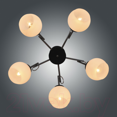 Люстра Элетех Блюз 151 НПБ 01-5x60-163 Е27 / 1005405225 (черный хром)