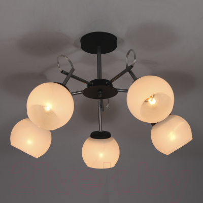 Люстра Элетех Блюз 151 НПБ 01-5x60-163 Е27 / 1005405225 (черный хром)