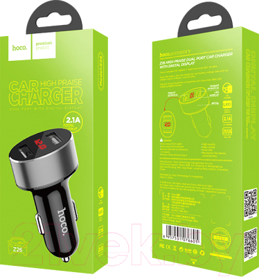 Адаптер питания автомобильный Hoco Z26