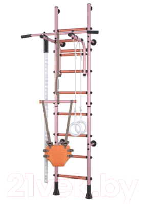 Детский спортивный комплекс Polini Kids Sport Turbo (розовый) - фото