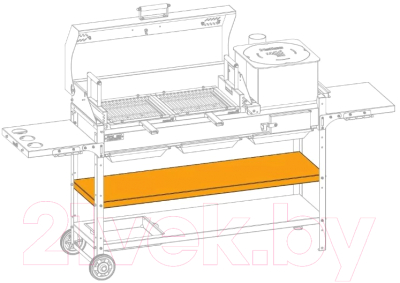 Полка для гриля Helios Smart 1200 сплошная / HS-GS-TS-1204