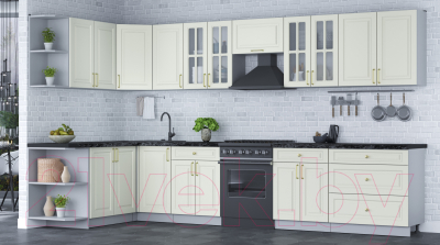 Готовая кухня Интерлиния Мила Шато 1.7x3.6 левая