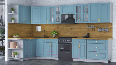 Готовая кухня Интерлиния Мила Шато 1.7x3.6 левая