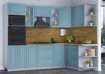 Готовая кухня Интерлиния Мила Шато 1.68x2.6 ВТ правая