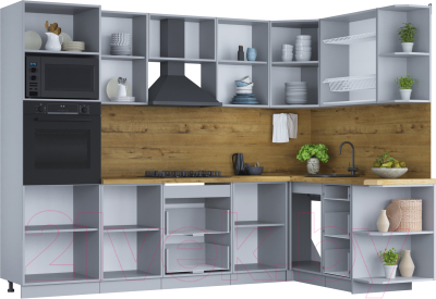 Готовая кухня Интерлиния Мила Шато 1.68x2.8 ВТ правая