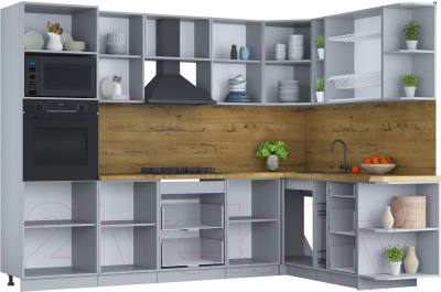Готовая кухня Интерлиния Мила Шато 1.88x2.8 ВТ правая