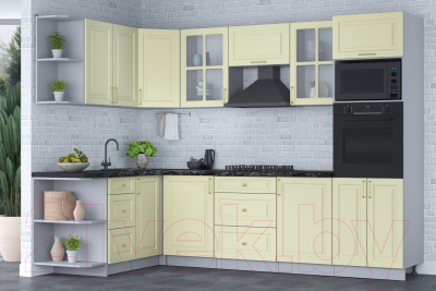 Готовая кухня Интерлиния Мила Шато 1.68x2.8 ВТ левая