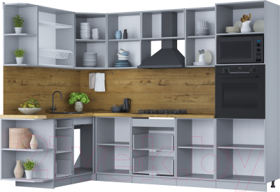 Готовая кухня Интерлиния Мила Шато 1.68x2.8 ВТ левая