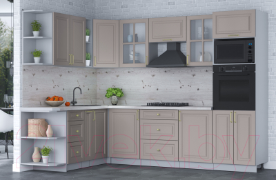 Готовая кухня Интерлиния Мила Шато 1.88x2.8 ВТ левая