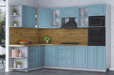 Готовая кухня Интерлиния Мила Шато 1.88x2.8 ВТ левая