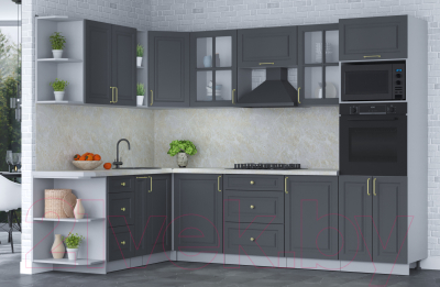 Готовая кухня Интерлиния Мила Шато 1.88x2.8 ВТ левая