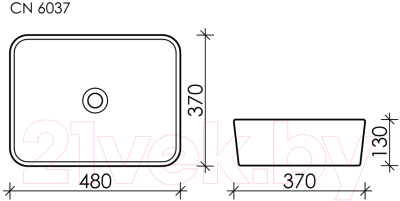 Умывальник Ceramica Nova Element CN6037