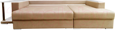 Диван угловой Bobrovmebel Мегаполис правый (микровелюр симпл 42 бежевый)