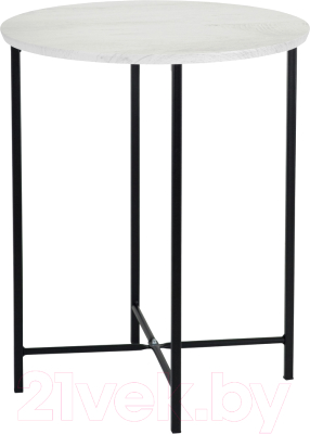 Журнальный столик Мебелик BeautyStyle 16 (дуб дымчатый/черный) - фото