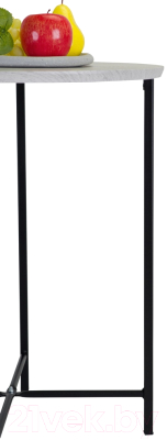 Журнальный столик Мебелик BeautyStyle 16 (дуб дымчатый/черный)