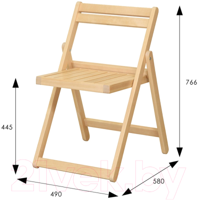 Стул складной Мебелик Массив