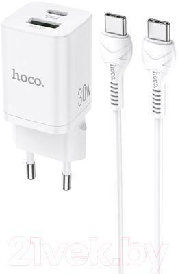 Зарядное устройство сетевое Hoco N13 PD30W+QC3.0 USB Type-C-Type-C - фото